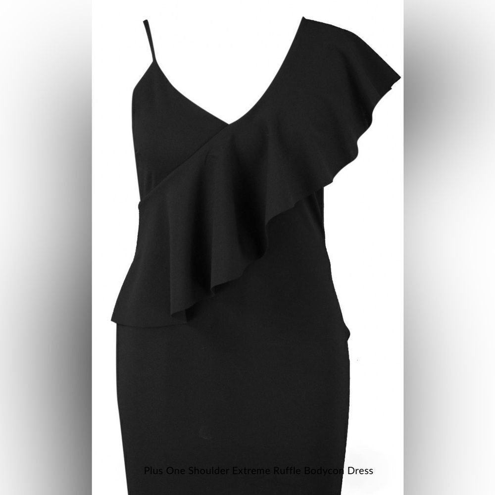 Amanda Uprichard One Shoulder Ruffled Mini Dress
